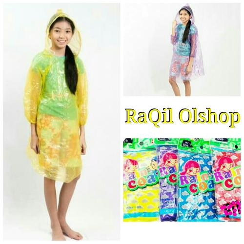 Foto Produk jas hujan anak plastik sekali pakai / jas hujan plastik terusan dari RaQil_Olshop