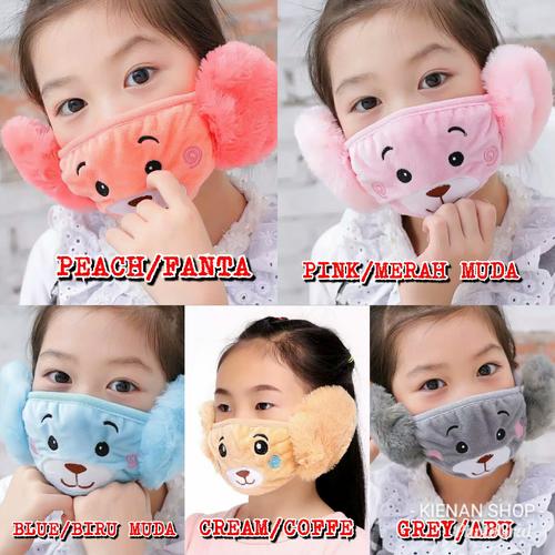 Foto Produk Earmuff mask masker penutup telinga mulut anak winter musim dingin dari KIENAN SHOP