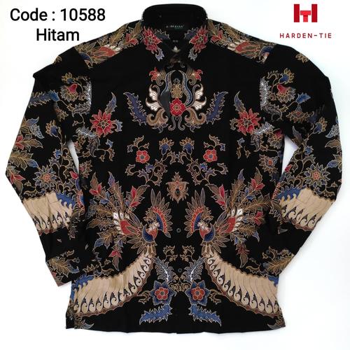 Foto Produk Kemeja Batik Panjang Pria. Merk Alisan model slimfit dari harden