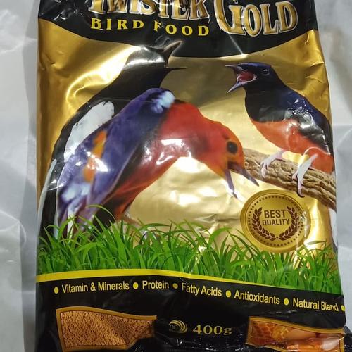 Jual makanan burung jalak suren anis kembang TWISTER BIRD FOOD GOLD 400 gr - Kota Depok - Paw Star Petshop | Tokopedia