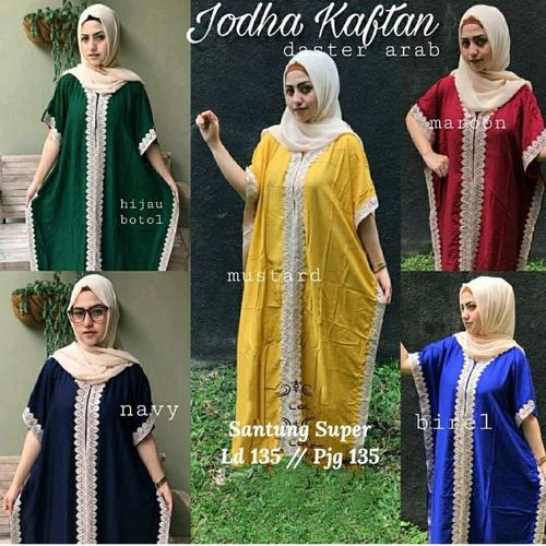 Foto Produk daster arab jodha kaftan daster renda - Ecer Warna Acak dari Dutagrosir
