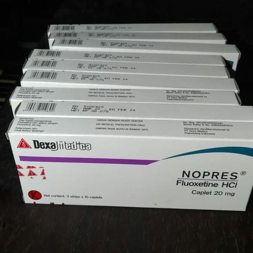 Foto Produk Nopres Fluoxetin kalxetin prestine hanya beda merk saja per kaplet dari sparepartorimurah