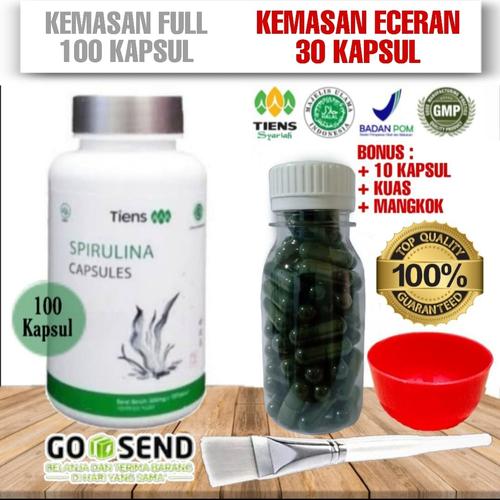 Foto Produk MASKER SPIRULINA TIENS 30 KAPSUL ORIGINAL/HILANGKAN JERAWAT&FLEK HITAM dari HERBAL COM