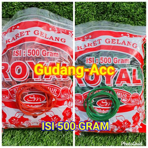 Foto Produk GROSIR KARET GELANG ROYAL HIJAU @500GR - Royal Merah dari ACC DEPOK
