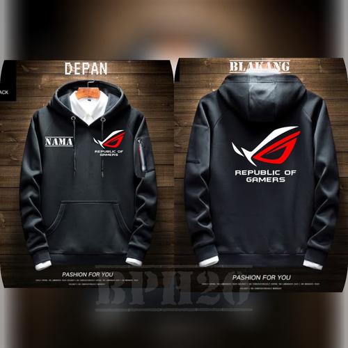 Jual JAKET HOODIE ASUS ROG REPUBLIK OF GAMERS BISA REQUES NAMA - Kab ...