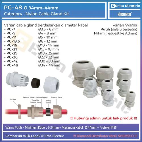 Jual Cable Gland PG48 Pelindung Jalur Kabel Gland PG48 Original