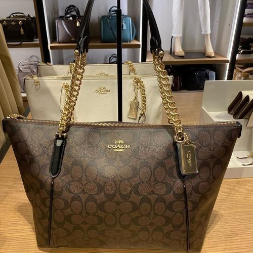 Foto Produk Coach Ava Chain Tote Signature Brown Black dari ferliarj16