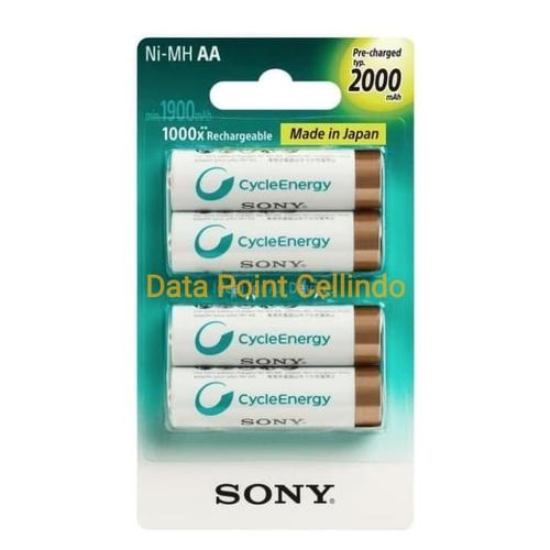 Foto Produk Battery Rechargeable Sony NH-AA-B4KN 2000mAh / Baterai Eneloop ORI dari Data Point Cellindo