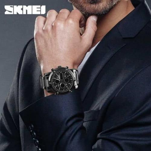 Foto Produk Jam Tangan Pria Digital SKMEI 1389 Black Water Resistant 30m dari SKMEI OFFICIAL STORE