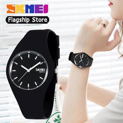 Foto Produk Jam Tangan Wanita Analog SKMEI 9068 BLACK Water resistant 30m dari SKMEI OFFICIAL STORE