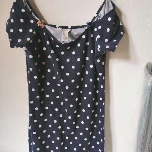 Jual kaos polkadot forever 21 - Biru, S 