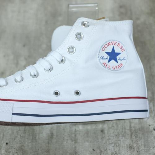 converse all white high cut