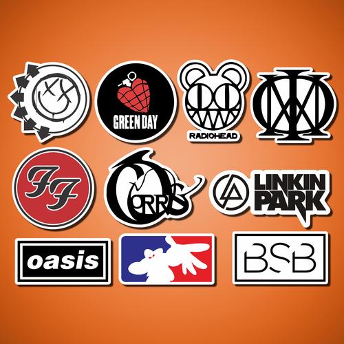 Jual Stiker Retro Pop / Rock Band 03 untuk Laptop, Mobil, Koper, dll ...