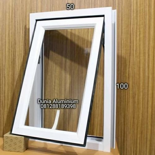 Foto Produk Jendela Aluminium L50 x T100 - Putih dari Dunia aluminium