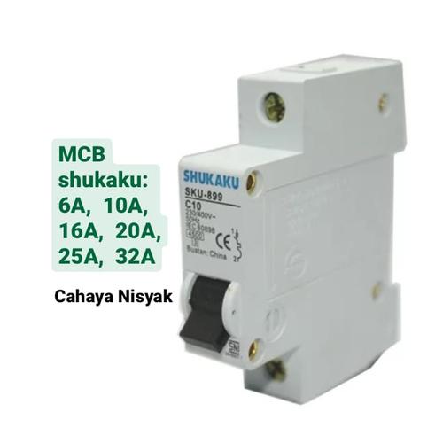 Jual MCB Shukaku 20 25 32 Ampere 20A 25A 32A SNI Jakarta 