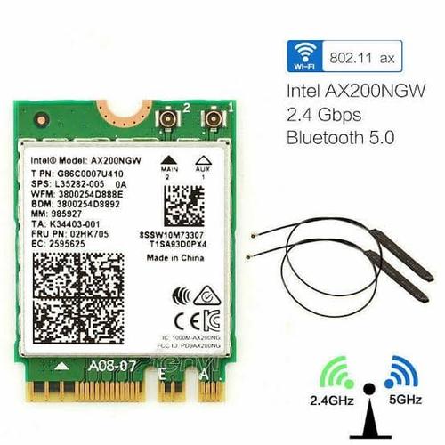 Intel Wifi 6 Ax200 Jual Intel Wifi 6 Dual Band AX200NGW Bluetooth 5.1 NGFF AX200 M.2 Key E BT - Jakarta Utara - advantz | Tokopedia