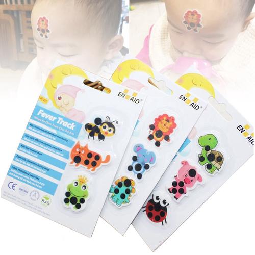 Stick on thermometer strips