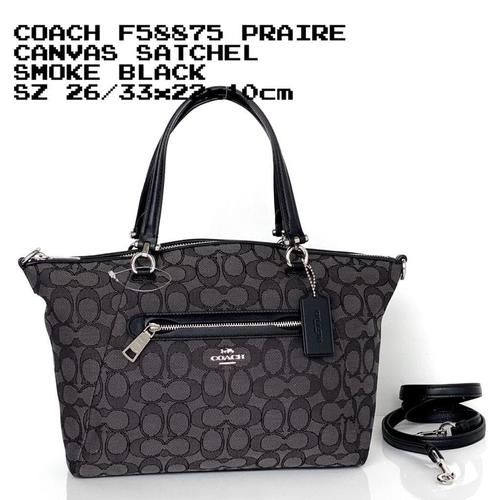 Foto Produk Ready CoachF58875 Prairie Canvas Satchel Smoke Black dari ferliarj16