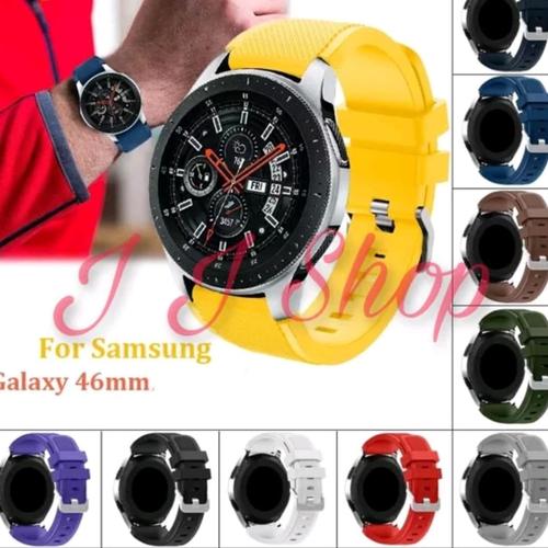Gambar Strap Silicone Karet Band Samsung Galaxy Watch 46mm SM R800 Tali Jam dari Logam Mulia Termurah Jakarta Utara Tokopedia