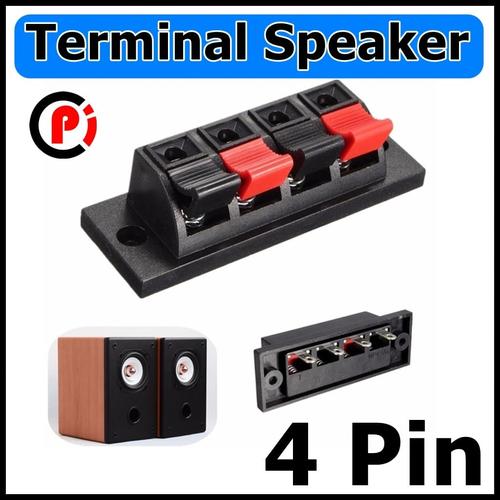 Jual Terminal Box Speaker 4 Pin Stereo Sistem Jepit Bahan Tebal - Kota ...