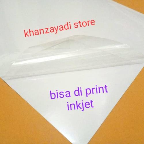 print sticker transparan