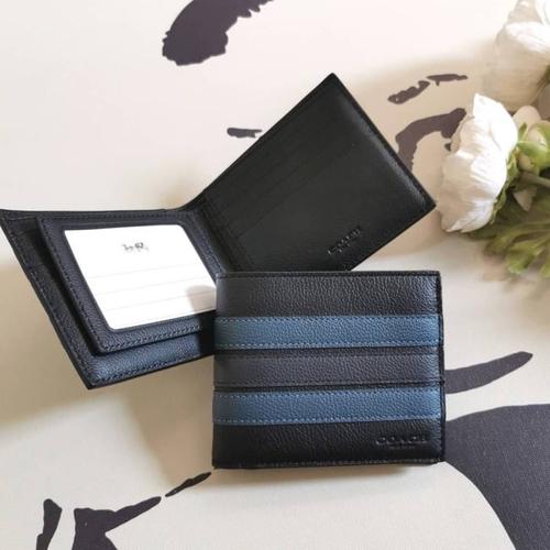 Foto Produk Ready Coach F24649 Wallet Men With ID Black Knight Navy dari ferliarj16