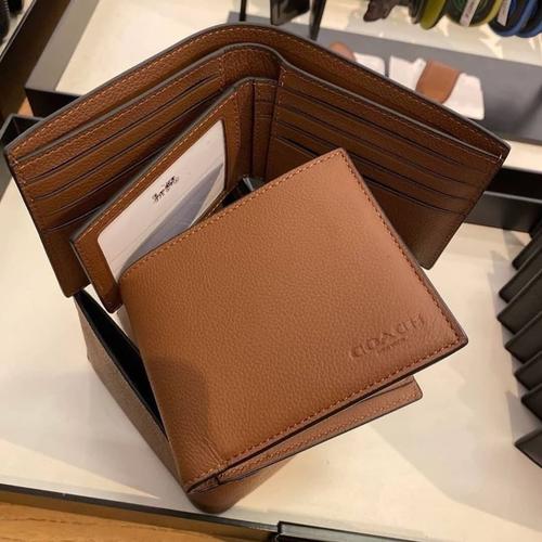 Foto Produk Ready Coach F74991 Men Wallet With ID Dark Saddle dari ferliarj16