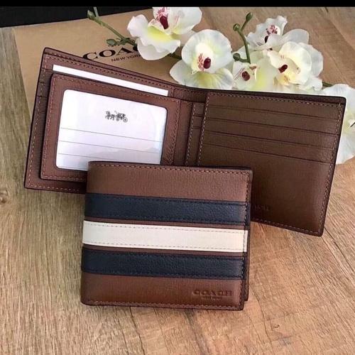 Foto Produk Ready Coach Men Wallet Varsity Stripe Saddle dari ferliarj16