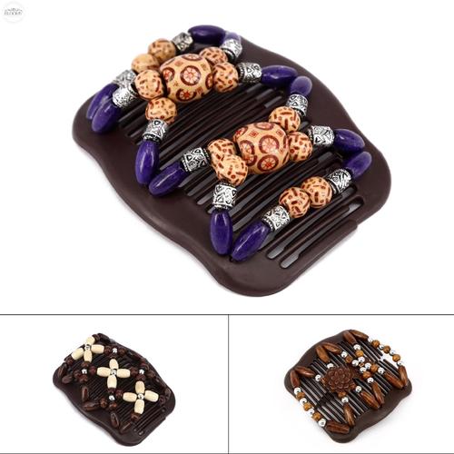 Jual Jepit Rambut Model Manik-Manik Ganda Bahan Kayu untuk Wanita ...