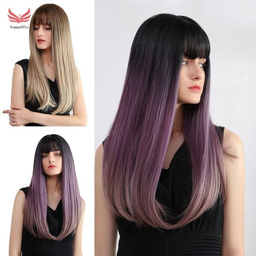 Jual Promo Ombre Rambut Plaus Lurus Panjang Dengan Poni Warna Jakarta Utara Jonatahan Tokopedia