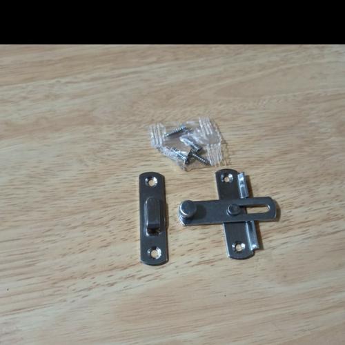 Foto Produk Kunci Pintu Geser Stainless Steel Untuk Pintu Atau Jendela - 5cm dari good_price store 2