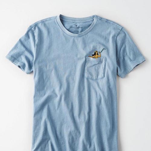 Jual American Eagle Embroidered pocket 