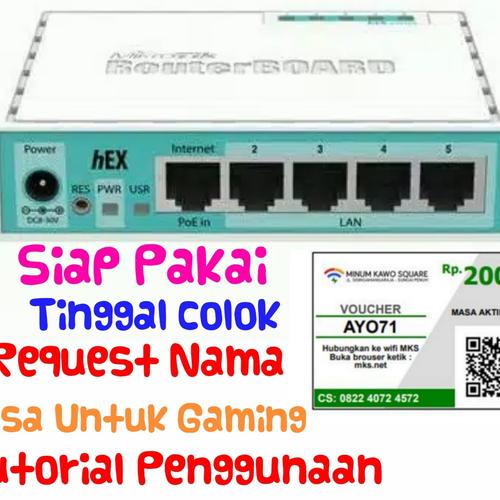Gambar Mikrotik hEX (RB750Gr3) Full Setting siap Pakai Voucher hotspot RT RW dari Rodyshop Kab. Cianjur Tokopedia