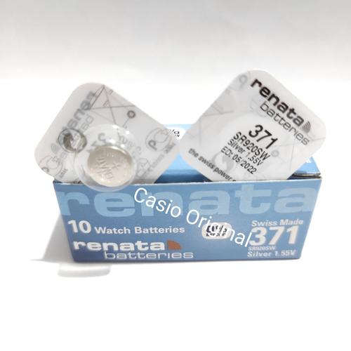 Foto Produk Baterai Jam Tangan Renata 371 920 SR920 SR920SW Original Battery dari Casio Original