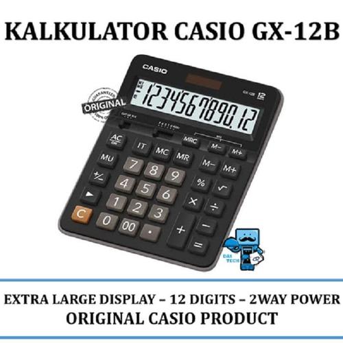 Jual kalkulator calculator casio gx-12b gx12b GX 12 B ORI garansi