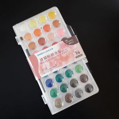Jual Sale Simbalion Watercolor Cake - 36 Colors + Free Drawing Pen - Jakarta Timur - Muda Djaya Store | Tokopedia