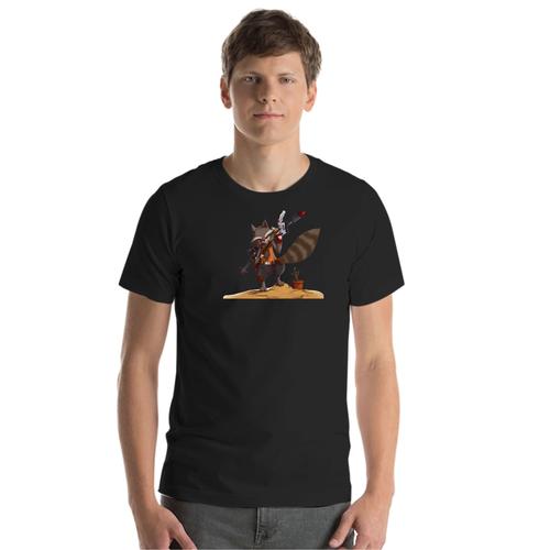 T shirt Baju Rocket Raccoon X00537 