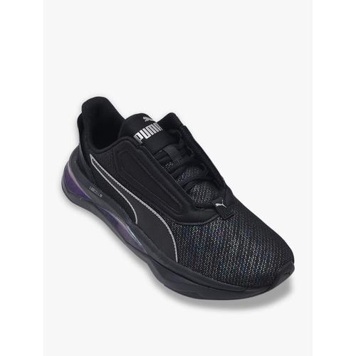 puma black training shoes