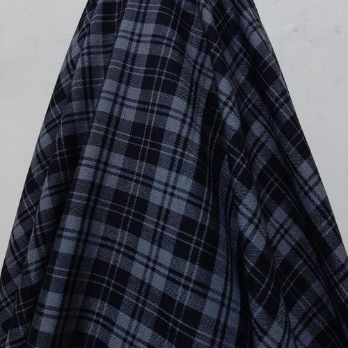 Foto Produk Kain Kotak Wool Poly Cotton ( Abu Tua / Hitam ) dari BUARAN INDAH JAYA