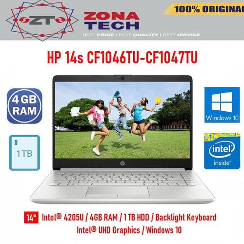 Jual Cuci Gudang Laptop Hp 14s Cf1046tu Cf1047tu N4205u 4gb 1tb W10 Jakarta Barat Wallford Tokopedia
