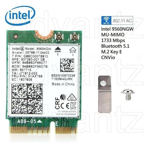 Jual Intel Wifi 9560 NGW Bluetooth 5.0 802.11AC Card M.2 9560NGW CNVI ...