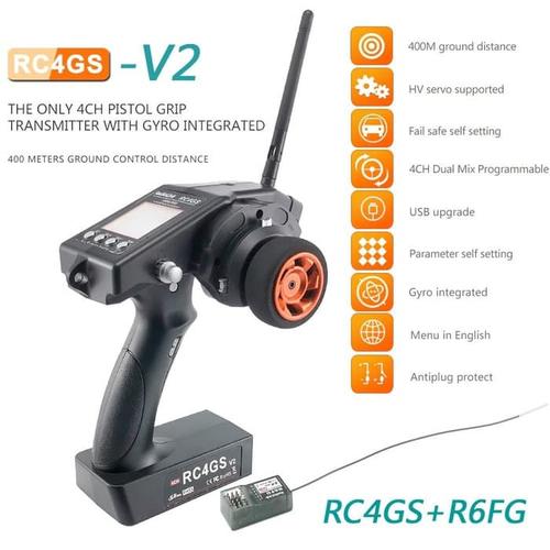 Jual New Versi RC4GSV2 Transmitter RadioLink RC4GS V2 2.4G 4CH Gun