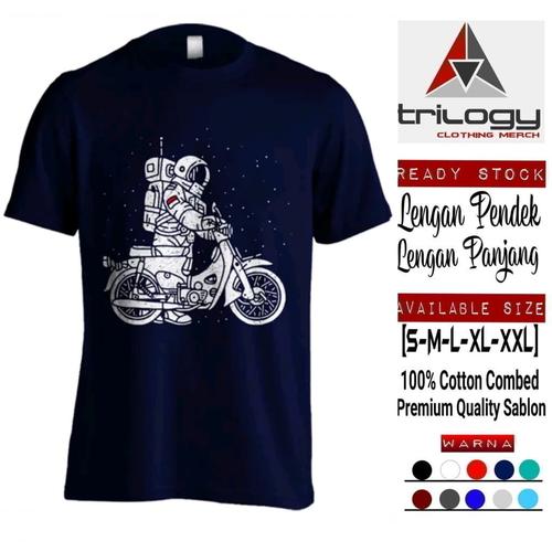 Jual Kaos Astronot Honda C70 Keren Bahan Katun L Kab Cianjur Trilogy Clothing Merch Tokopedia
