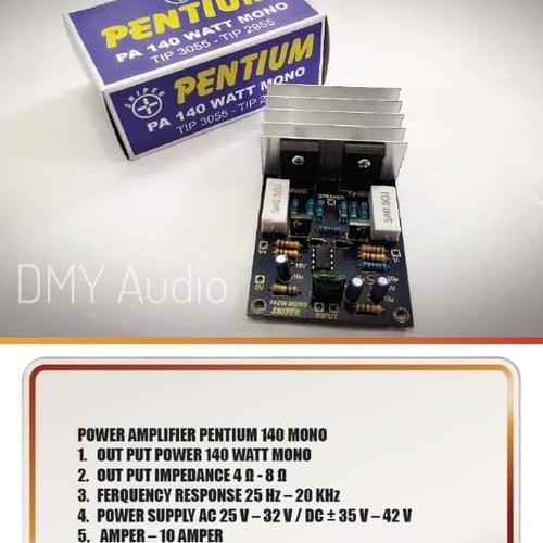 Jual Kit Power Amplifier Mono 140 Watt PENTIUM Kota Surabaya DMY