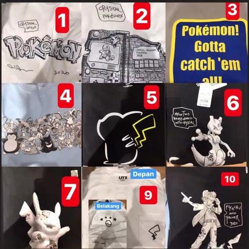 Jual Uniqlo x Daniel Arsham x Pokemon 