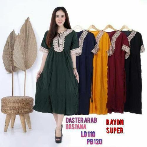 Foto Produk DASTER ARAB DASTANA - Zipper Busui - Kuning, all size dari Ramadlani Store
