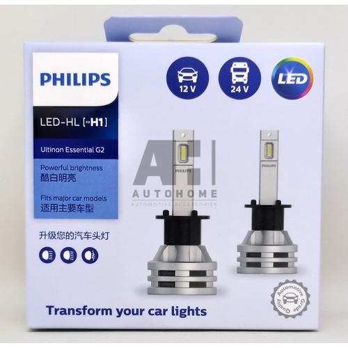 philips led h1 ultinon essential g2 lampu mobil putih 11258ue2x2