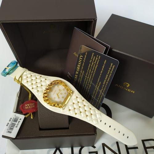 Foto Produk Ready Aigner A41215 Watch Gold White Leather dari ferliarj16