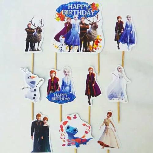 Foto Produk topper cake hiasan kue ulang tahun karakter frozen dari recht shop