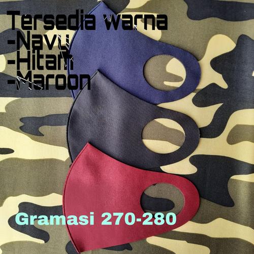 Foto Produk READY STOCK Masker Bahan Scuba Warna Navy dari Hellypros